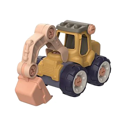 Disassembly Assembly Excavator Vehicle Toy